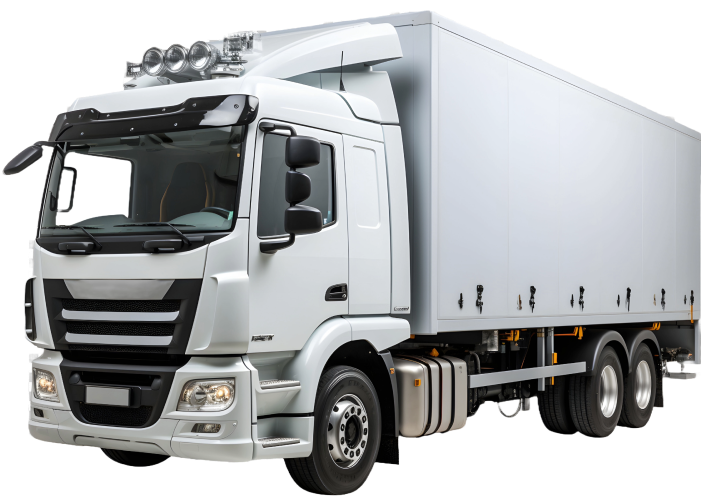 Road freight truck used for inland cargo movement by SAS Freight Forwarders